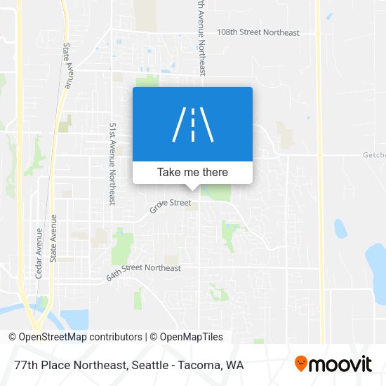 Mapa de 77th Place Northeast