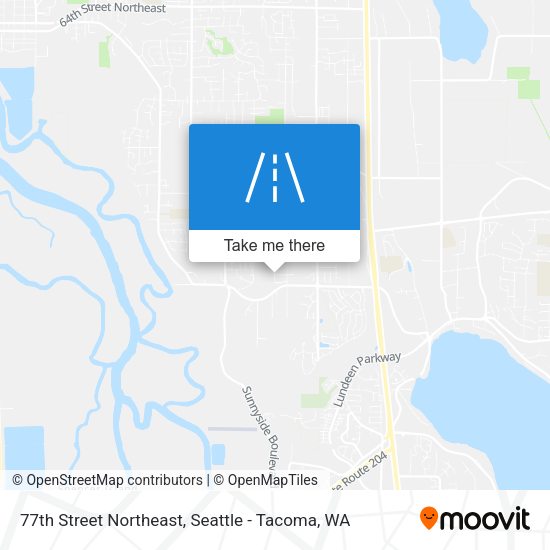 77th Street Northeast map