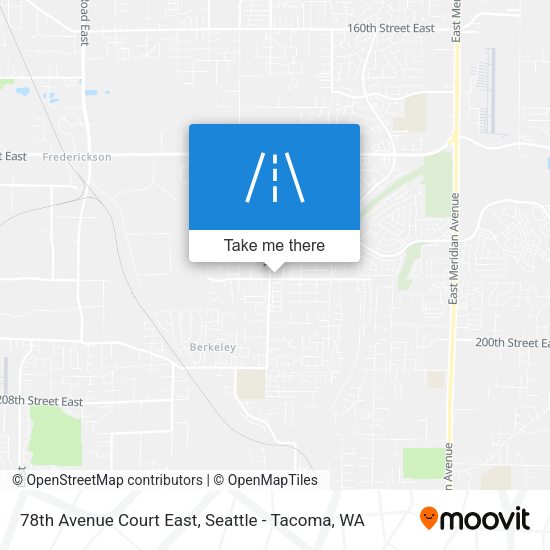 78th Avenue Court East map