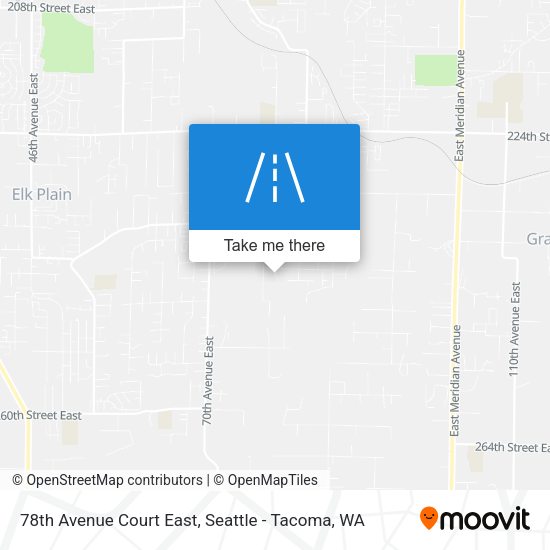 78th Avenue Court East map