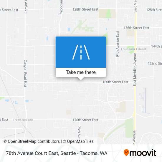 78th Avenue Court East map