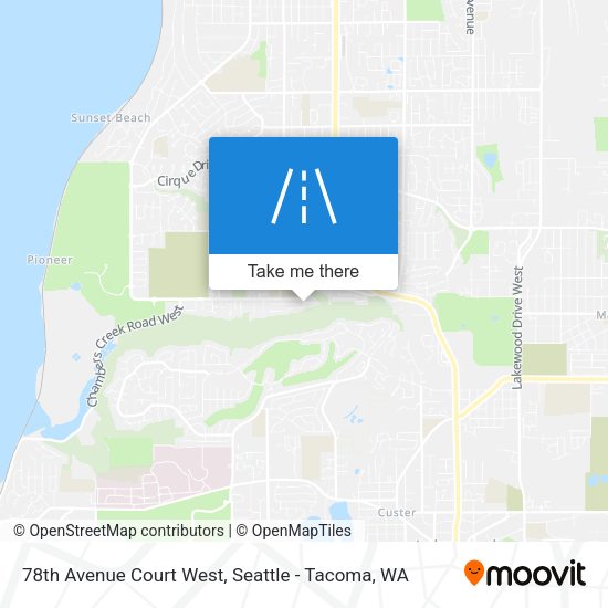 78th Avenue Court West map