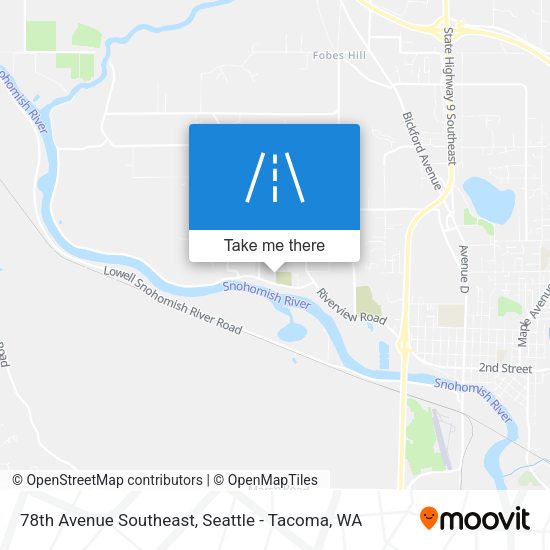 78th Avenue Southeast map