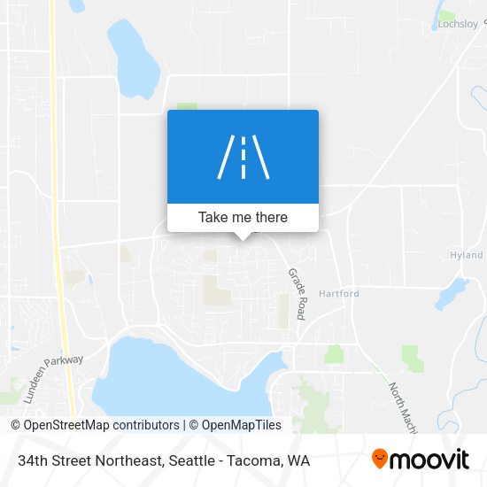 34th Street Northeast map