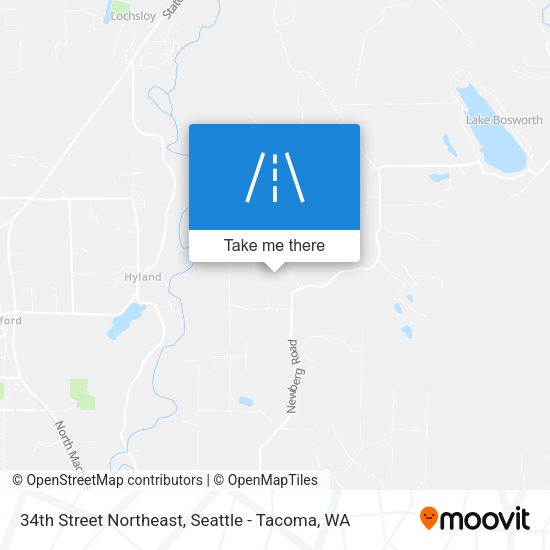 34th Street Northeast map