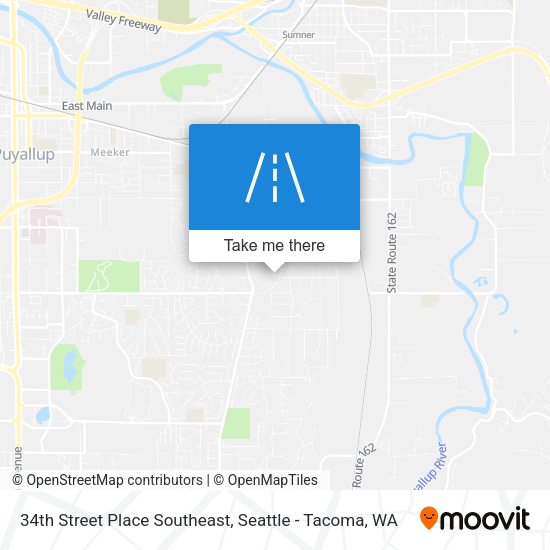 34th Street Place Southeast map