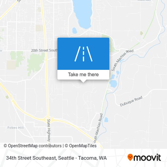 34th Street Southeast map