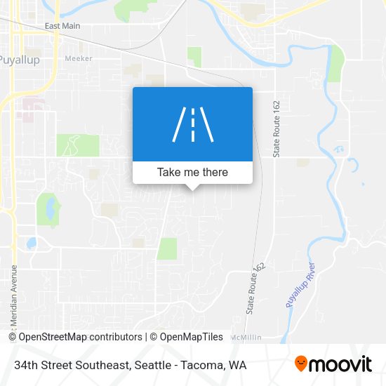 34th Street Southeast map