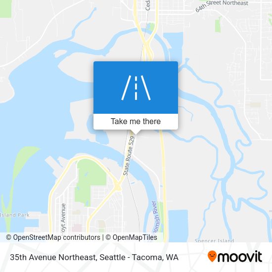 35th Avenue Northeast map