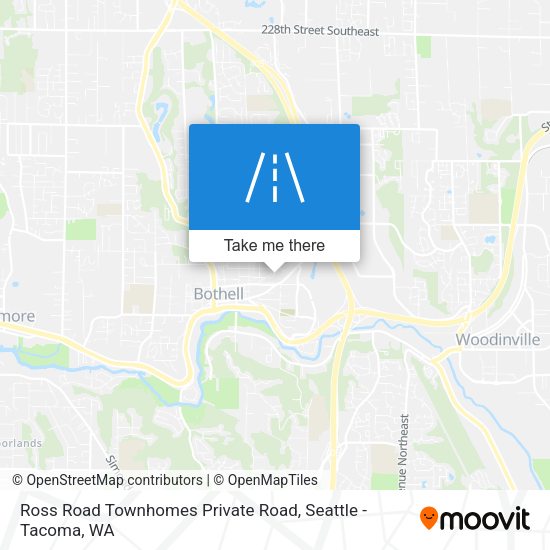 Ross Road Townhomes Private Road map