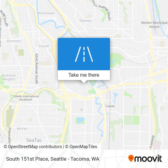 Mapa de South 151st Place