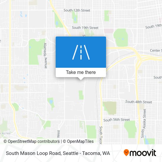 South Mason Loop Road map