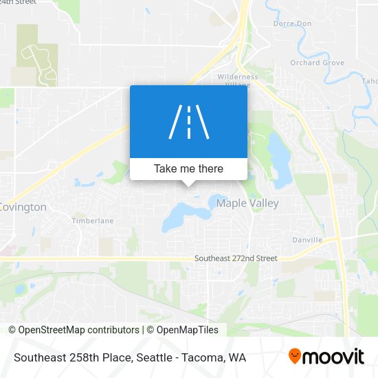 Southeast 258th Place map