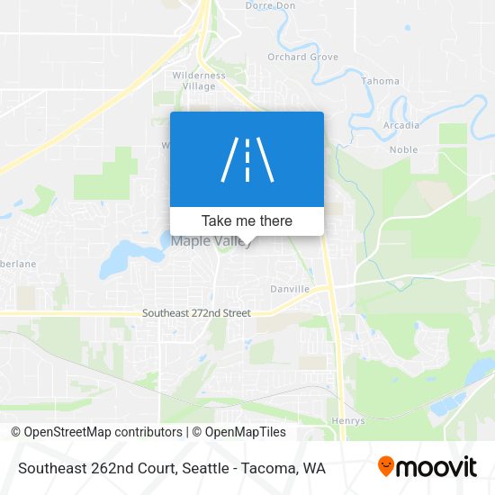 Southeast 262nd Court map