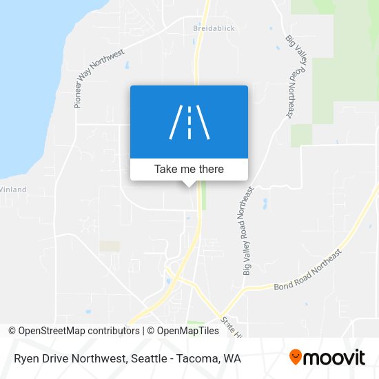 Mapa de Ryen Drive Northwest