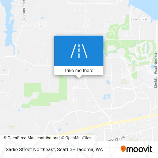 Sadie Street Northeast map