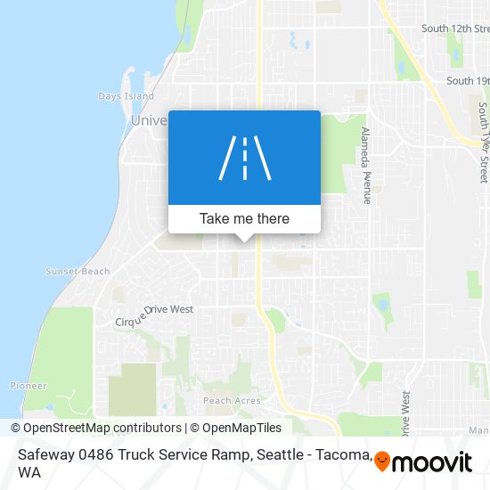 Mapa de Safeway 0486 Truck Service Ramp