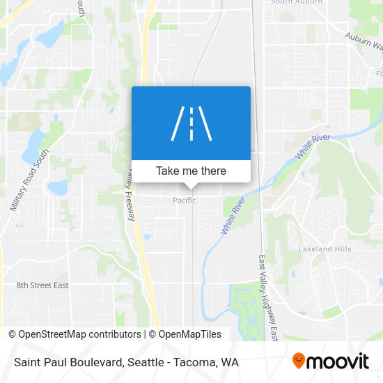 Saint Paul Boulevard map