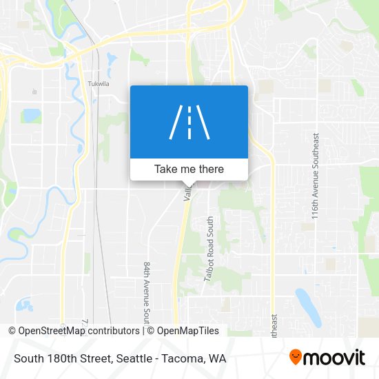 Mapa de South 180th Street