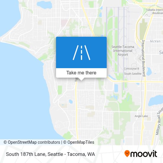 South 187th Lane map