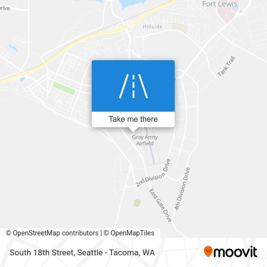Mapa de South 18th Street