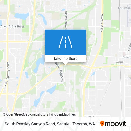 South Peasley Canyon Road map