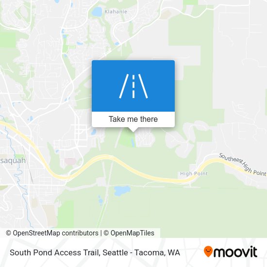 South Pond Access Trail map