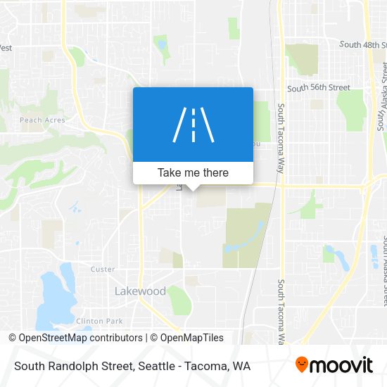 Mapa de South Randolph Street