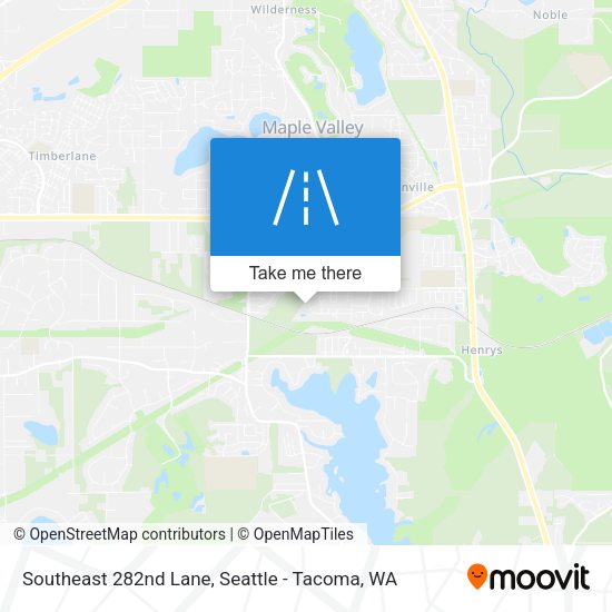 Southeast 282nd Lane map