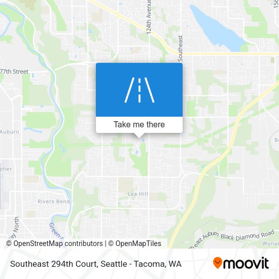 Southeast 294th Court map
