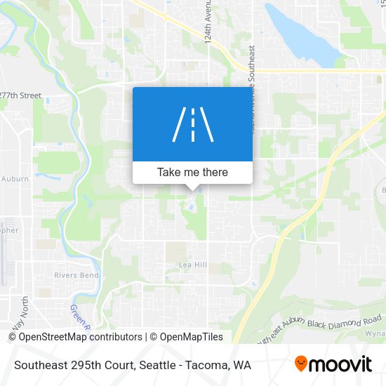Southeast 295th Court map
