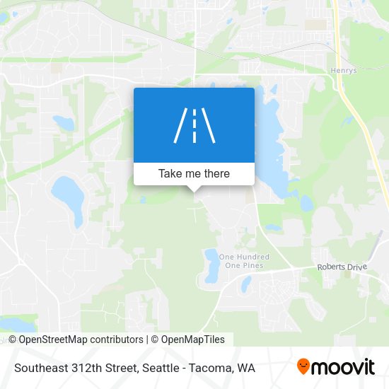 Southeast 312th Street map