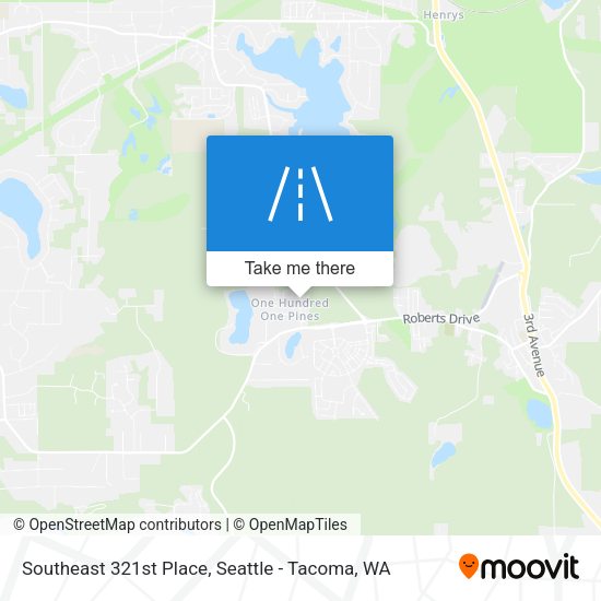 Southeast 321st Place map