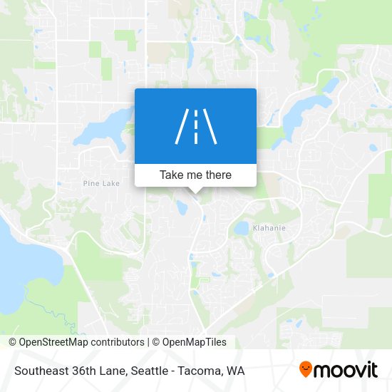 Southeast 36th Lane map
