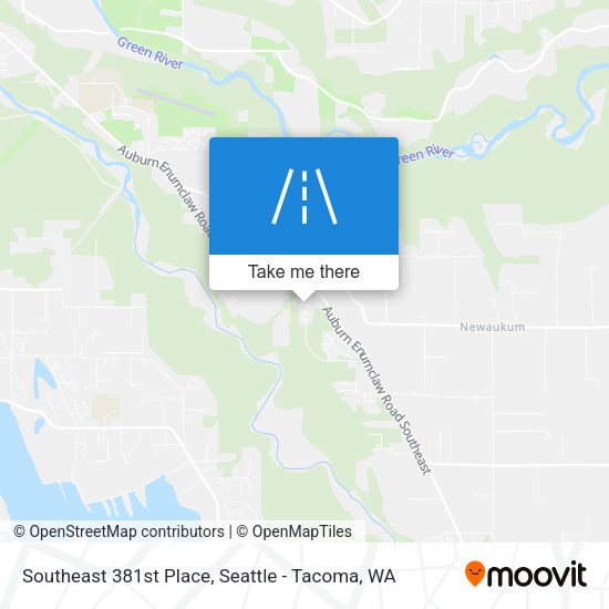 Southeast 381st Place map