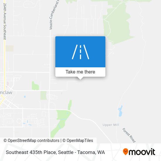 Mapa de Southeast 435th Place