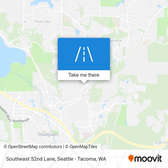 Southeast 52nd Lane map