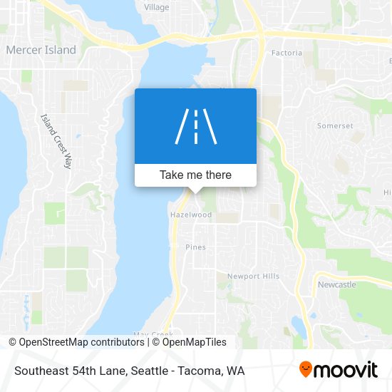 Mapa de Southeast 54th Lane