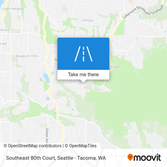 Southeast 80th Court map
