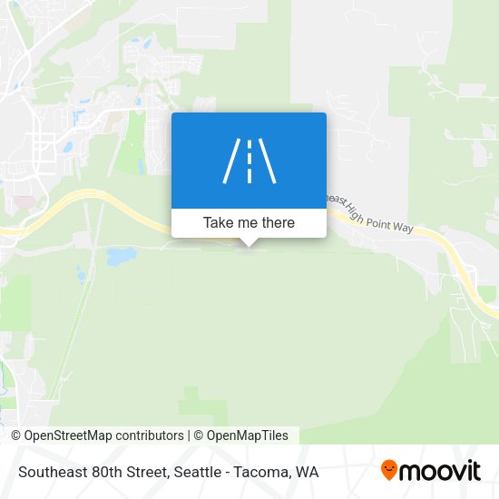 Southeast 80th Street map