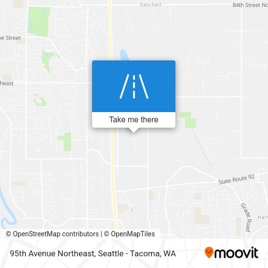 95th Avenue Northeast map