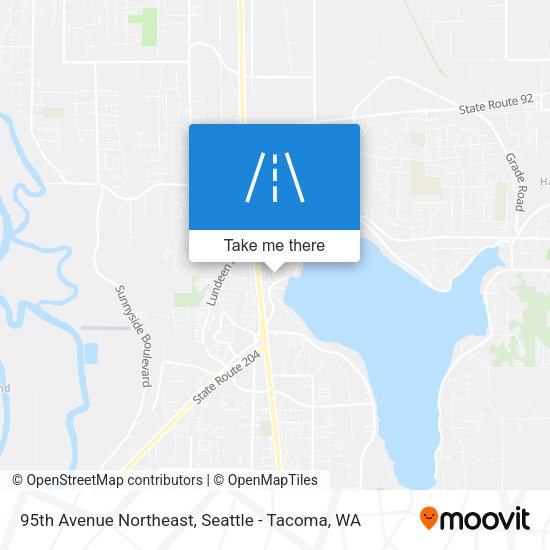 95th Avenue Northeast map
