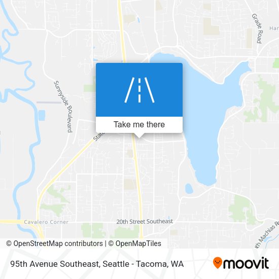95th Avenue Southeast map