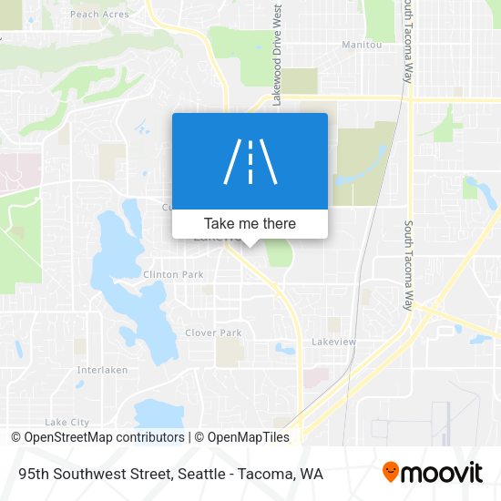 95th Southwest Street map
