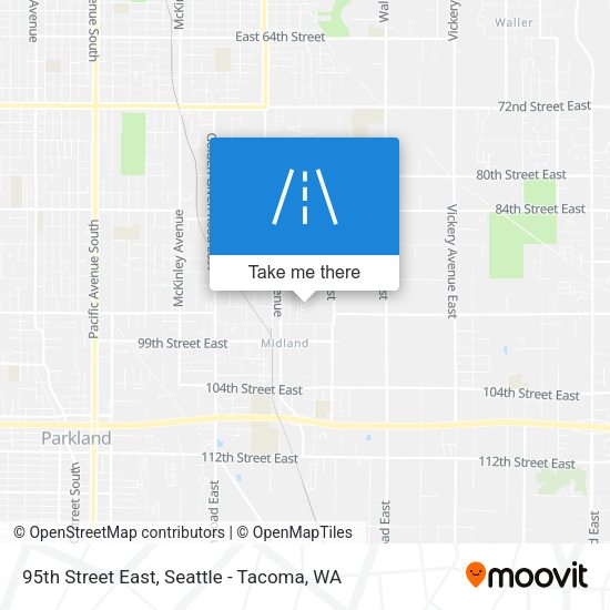 95th Street East map
