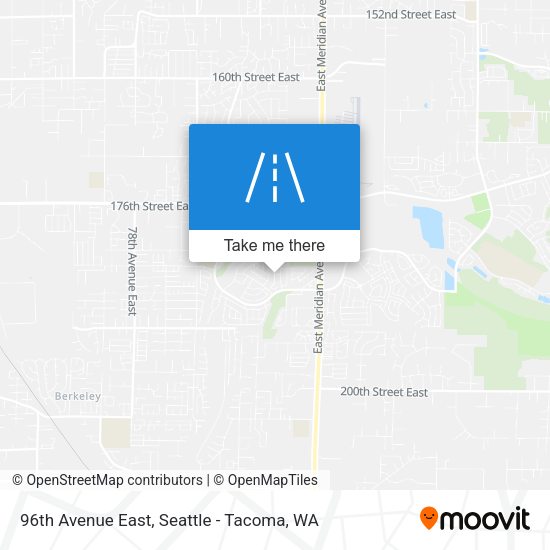 96th Avenue East map