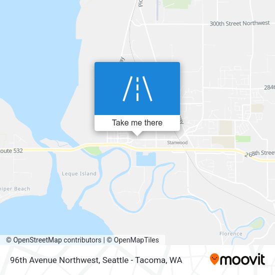 96th Avenue Northwest map
