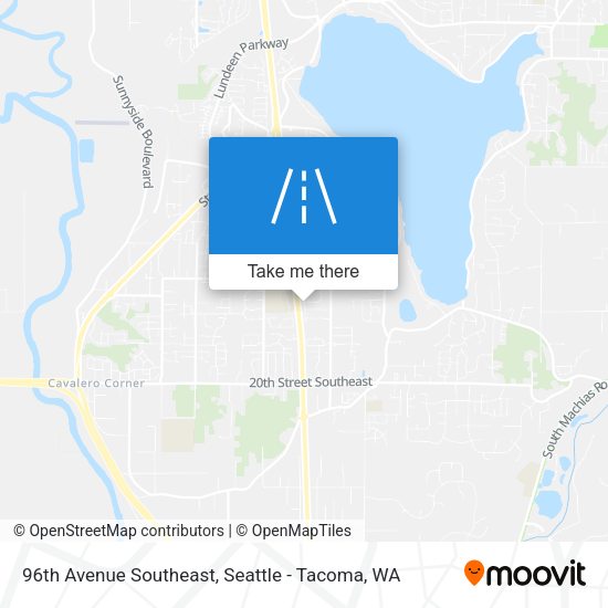 Mapa de 96th Avenue Southeast