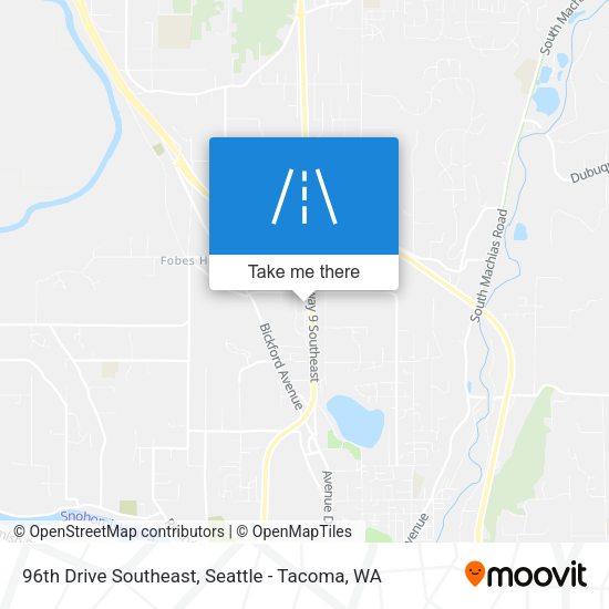 96th Drive Southeast map