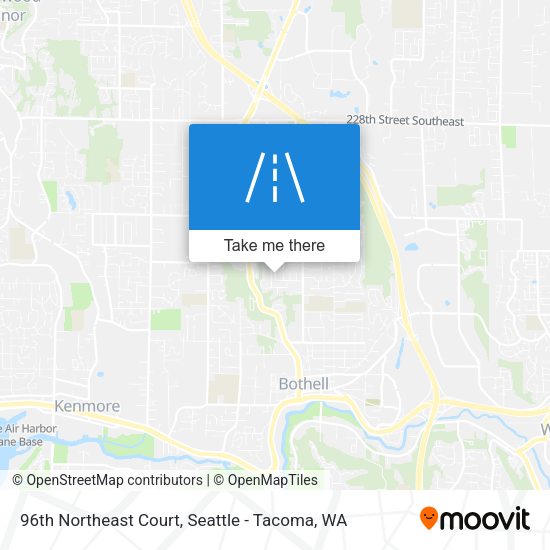 96th Northeast Court map